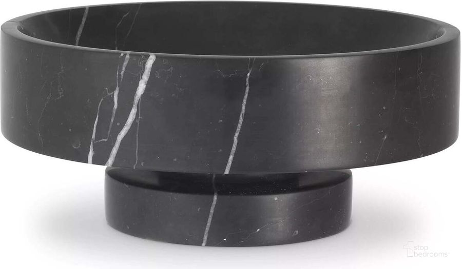 The appearance of Bowl Santiago Black Marble designed by Eichholtz in the modern / contemporary interior design. This black piece of furniture  was selected by 1StopBedrooms from Santiago Collection to add a touch of cosiness and style into your home. Sku: 114860. Material: Marble. Product Type: Decorative Accessory. Image1