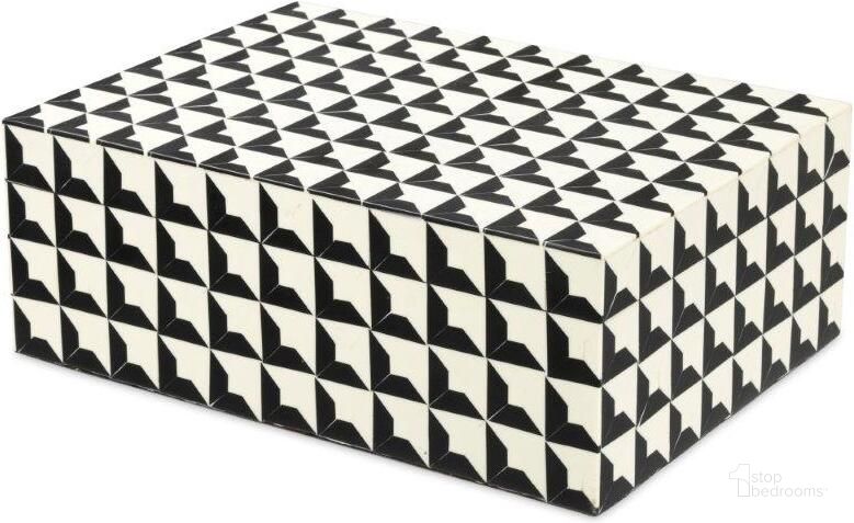 The appearance of Box Cabas Black And White S designed by Eichholtz in the modern / contemporary interior design. This black and white piece of furniture  was selected by 1StopBedrooms from Cabas Collection to add a touch of cosiness and style into your home. Sku: 110046. Material: Resin. Product Type: Box. Image1