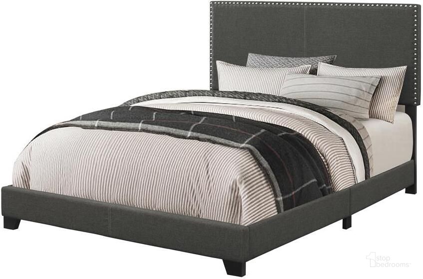 The appearance of Boyd Charcoal Full Platform Bed designed by Coaster in the modern / contemporary interior design. This gray piece of furniture  was selected by 1StopBedrooms from Boyd Collection to add a touch of cosiness and style into your home. Sku: 350061F. Bed Type: Platform Bed. Material: Wood. Product Type: Platform Bed. Bed Size: Full. Image1