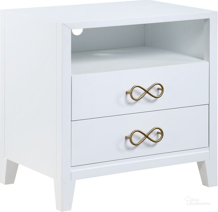 The appearance of Bradbury 26 Inch Modern Wood Nightstand In White designed by Best Master Furniture in the modern / contemporary interior design. This white piece of furniture  was selected by 1StopBedrooms from Bradbury Collection to add a touch of cosiness and style into your home. Sku: B1932WN. Material: Wood. Product Type: Nightstand. Image1