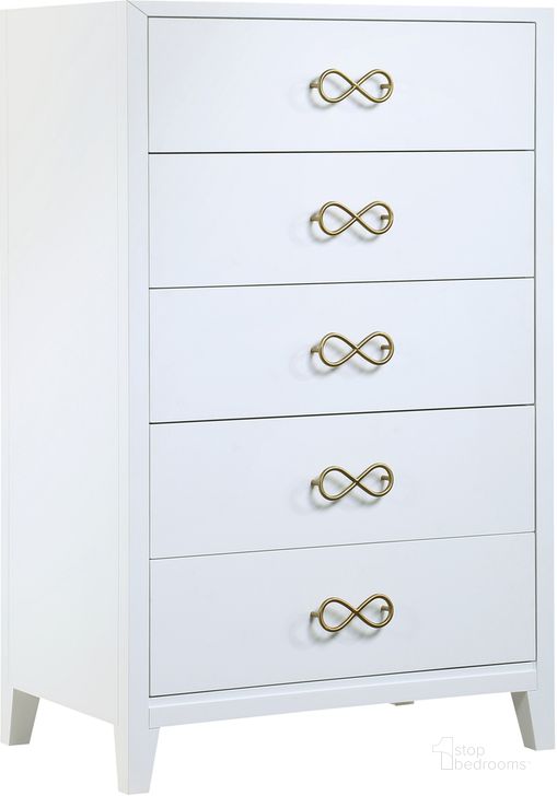 The appearance of Bradbury 32 Inch Modern Wood 5-Drawer Chest In White designed by Best Master Furniture in the modern / contemporary interior design. This white piece of furniture  was selected by 1StopBedrooms from Bradbury Collection to add a touch of cosiness and style into your home. Sku: B1932WC. Material: Wood. Product Type: Chest. Image1