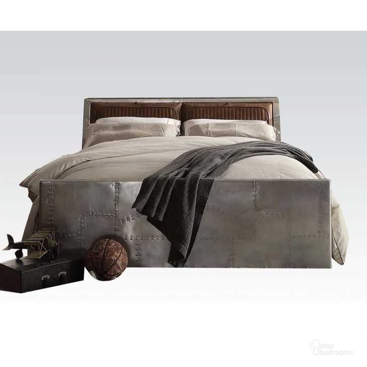 The appearance of Brancaster Retro Brown Leather Queen Upholstered Storage Bed designed by ACME in the industrial interior design. This brown piece of furniture  was selected by 1StopBedrooms from Brancaster Collection to add a touch of cosiness and style into your home. Sku: 26220Q-HB;26221Q-FB;26222Q-R;26223Q-SL. Bed Type: Storage Bed. Material: Leather. Product Type: Storage Bed. Bed Size: Queen. Image1