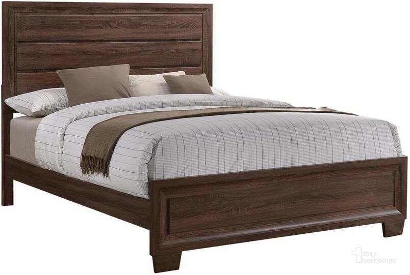 The appearance of Brandon Brown King Panel Bed designed by Coaster in the transitional interior design. This brown piece of furniture  was selected by 1StopBedrooms from Brandon Collection to add a touch of cosiness and style into your home. Sku: 205321KEB1;205321KEB2. Bed Type: Panel Bed. Material: Wood. Product Type: Panel Bed. Bed Size: King. Image1