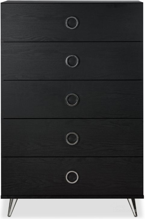 The appearance of Brasen Black Chest designed by Boho House in the modern / contemporary interior design. This black piece of furniture  was selected by 1StopBedrooms from Brasen Collection to add a touch of cosiness and style into your home. Sku: 97374. Material: Wood. Product Type: Chest. Image1