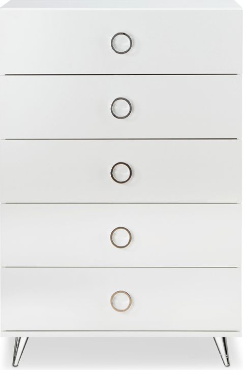 The appearance of Brasen White Chest designed by Boho House in the modern / contemporary interior design. This white piece of furniture  was selected by 1StopBedrooms from Brasen Collection to add a touch of cosiness and style into your home. Sku: 97370. Material: Wood. Product Type: Chest. Image1
