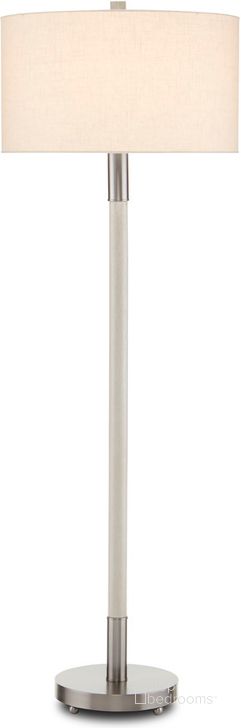 The appearance of Bravo Gray Floor Lamp designed by Currey & Company in the modern / contemporary interior design. This gray piece of furniture  was selected by 1StopBedrooms from Bravo Collection to add a touch of cosiness and style into your home. Sku: 8000-0096. Material: Metal. Product Type: Floor Lamp. Image1