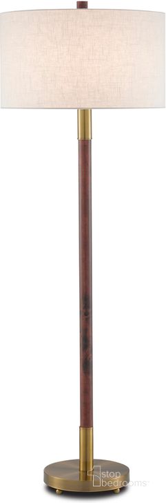 The appearance of Bravo Mahogany Floor Lamp designed by Currey & Company in the modern / contemporary interior design. This mahogany piece of furniture  was selected by 1StopBedrooms from Bravo Collection to add a touch of cosiness and style into your home. Sku: 8000-0081. Material: Metal. Product Type: Floor Lamp. Image1