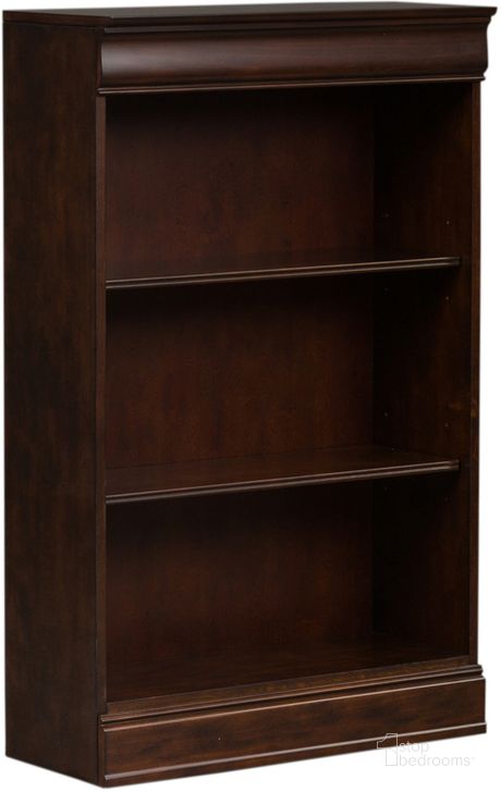 The appearance of Brayton Manor Jr Executive 48 Inch Bookcase designed by Liberty in the transitional interior design. This cognac piece of furniture  was selected by 1StopBedrooms from Brayton Manor Collection to add a touch of cosiness and style into your home. Sku: 273-HO3048-RTA. Material: Wood. Product Type: Bookcase. Image1
