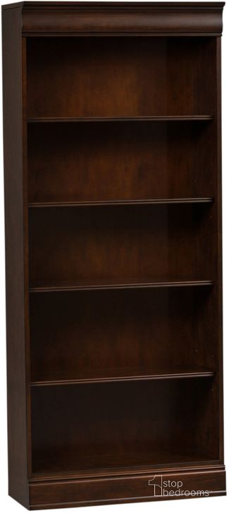 The appearance of Brayton Manor Jr Executive 72 Inch Bookcase designed by Liberty in the transitional interior design. This cognac piece of furniture  was selected by 1StopBedrooms from Brayton Manor Collection to add a touch of cosiness and style into your home. Sku: 273-HO3072-RTA. Material: Wood. Product Type: Bookcase. Image1