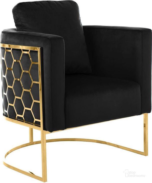 The appearance of Bregan Black Velvet Chair 0qb24388740 designed by Furnique in the modern / contemporary interior design. This black velvet piece of furniture  was selected by 1StopBedrooms from Bregan Collection to add a touch of cosiness and style into your home. Sku: 692Black-C. Product Type: Chair. Image1