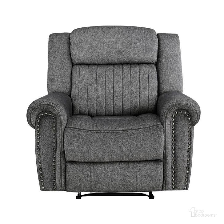 The appearance of Brennen Reclining Chair In Grey designed by Homelegance in the modern / contemporary interior design. This grey piece of furniture  was selected by 1StopBedrooms from Brennen Collection to add a touch of cosiness and style into your home. Sku: 9204CC-1. Material: Microfiber. Product Type: Reclining Chair. Image1