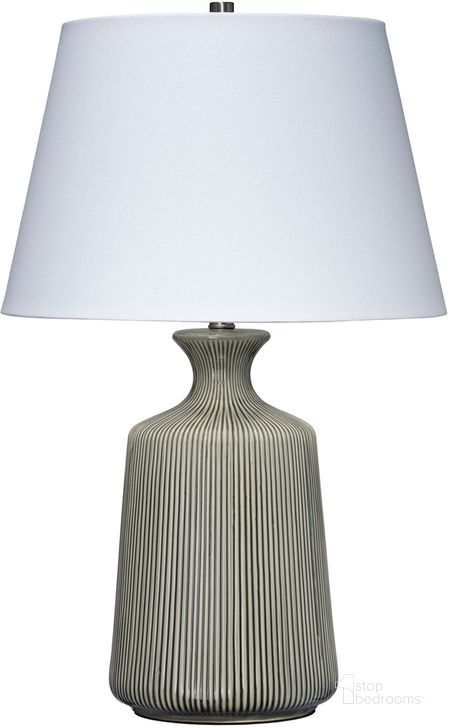The appearance of Brenton Table Lamp In Grey designed by Jamie Young Company in the traditional interior design. This grey piece of furniture  was selected by 1StopBedrooms from Brenton Collection to add a touch of cosiness and style into your home. Sku: LS9BRENTONGR. Material: Ceramic. Product Type: Table Lamp. Image1