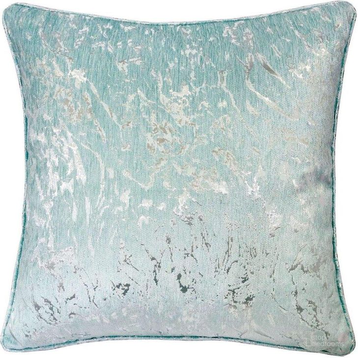 The appearance of Bria 20 X 20 Seaspray Pillow Set Of 2 designed by Furniture of America in the modern / contemporary interior design. This light teal piece of furniture  was selected by 1StopBedrooms from Bria Collection to add a touch of cosiness and style into your home. Sku: PL8085-2PK. Product Type: Pillow. Material: Chenille.