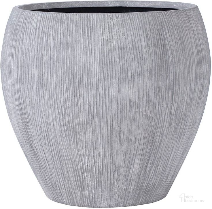 The appearance of Brianna Large String Planter In Raw Gray designed by Phillips Collection in the modern / contemporary interior design. This gray piece of furniture  was selected by 1StopBedrooms from Brianna Collection to add a touch of cosiness and style into your home. Sku: PH103546. Product Type: Planter. Material: Resin.