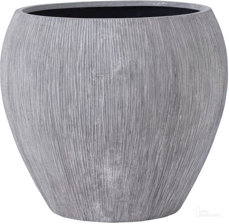The appearance of Brianna Medium String Planter In Raw Gray designed by Phillips Collection in the modern / contemporary interior design. This gray piece of furniture  was selected by 1StopBedrooms from Brianna Collection to add a touch of cosiness and style into your home. Sku: PH103545. Product Type: Planter. Material: Resin.