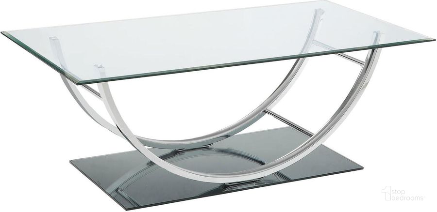 The appearance of Bricen Silver Coffee and Cocktail Table 0qd2283842 designed by FineForm in the transitional interior design. This silver piece of furniture  was selected by 1StopBedrooms from Bricen Collection to add a touch of cosiness and style into your home. Sku: 704988. Material: Glass. Product Type: Coffee Table. Table Top Shape: Rectangular. Image1