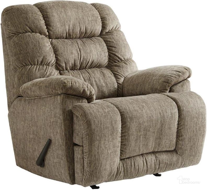 The appearance of Bridgtrail Taupe Recliner designed by Signature Design by Ashley in the modern / contemporary interior design. This taupe piece of furniture  was selected by 1StopBedrooms from Bridgtrail Collection to add a touch of cosiness and style into your home. Sku: 1650225. Material: Fabric. Product Type: Rocker Recliner. Image1