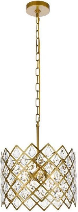 The appearance of Brigelle Brass Pendant Lighting 0qd24308847 designed by Boho House in the modern / contemporary interior design. This brass piece of furniture  was selected by 1StopBedrooms from Brigelle Collection to add a touch of cosiness and style into your home. Sku: 1111D13BR. Product Type: Pendant Lighting. Material: Iron. Image1
