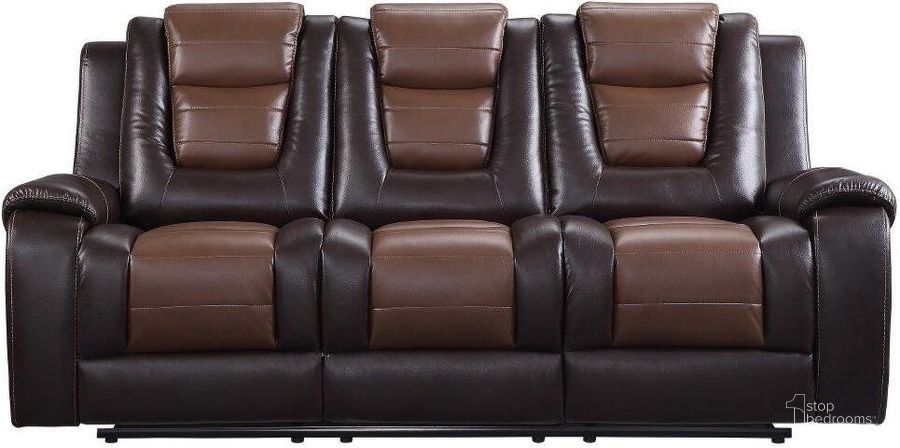 Dark Brown Double Reclining Sofa