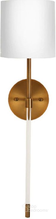 The appearance of Bristow Bronze Acrylic Sconce designed by Worlds Away in the modern / contemporary interior design. This bronze piece of furniture  was selected by 1StopBedrooms from Bristow Collection to add a touch of cosiness and style into your home. Sku: BRISTOW BRZ. Material: Metal. Product Type: Wall Sconce. Image1