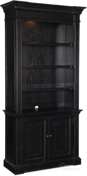 The appearance of Bristowe Bookcase designed by Hooker in the traditional interior design. This black piece of furniture  was selected by 1StopBedrooms from Work Your Way Collection to add a touch of cosiness and style into your home. Sku: 5971-10445-99. Material: Wood. Product Type: Bookcase. Image1