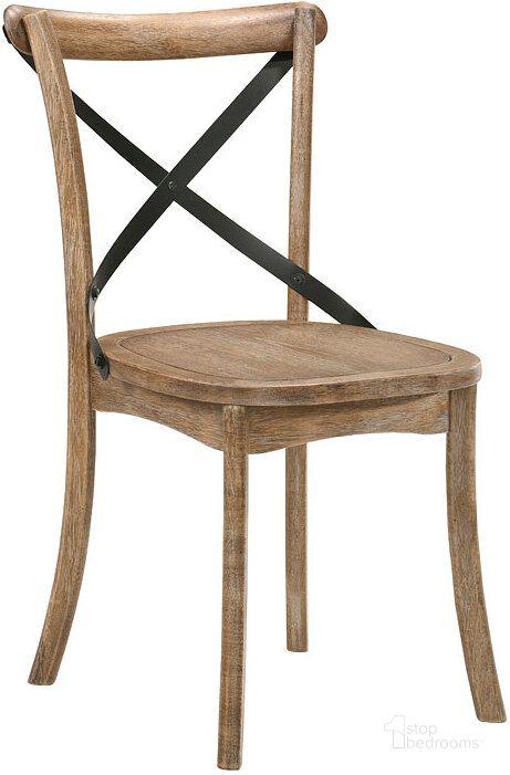The appearance of Britlyn Rustic Oak Dining Chair Set of 2 designed by Polished Pine in the country / farmhouse interior design. This rustic oak piece of furniture  was selected by 1StopBedrooms from Britlyn Collection to add a touch of cosiness and style into your home. Sku: 71777. Material: Wood. Product Type: Dining Chair. Image1