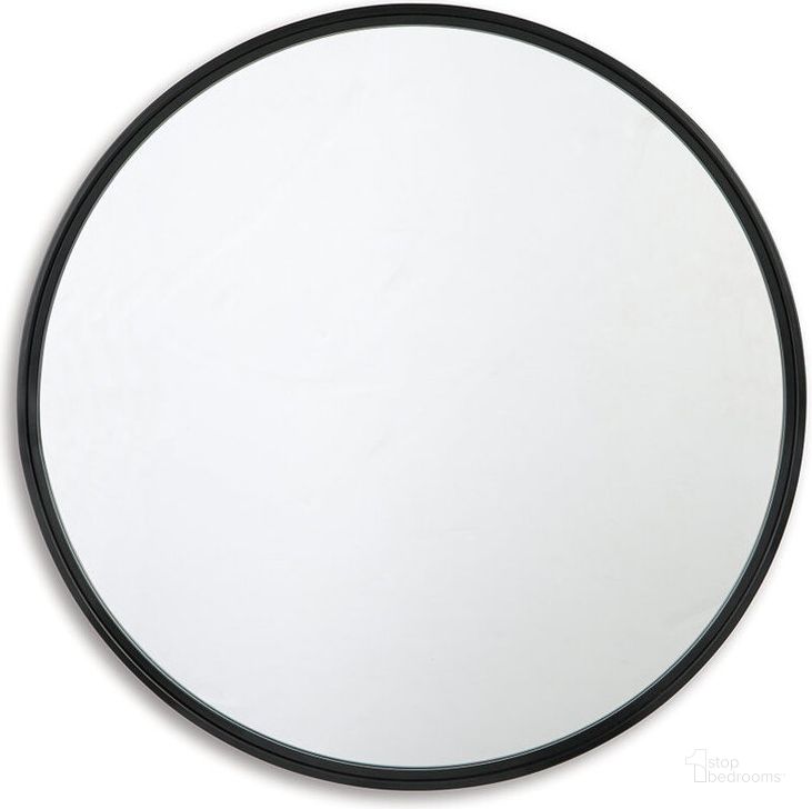 The appearance of Brocky Black Accent Mirror designed by Signature Design by Ashley in the modern / contemporary interior design. This black piece of furniture  was selected by 1StopBedrooms from Brocky Collection to add a touch of cosiness and style into your home. Sku: A8010210. Product Type: Accent Mirror. Image1