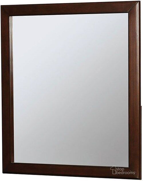 The appearance of Brogan Brown Cherry Mirror designed by Furniture of America in the transitional interior design. This brown piece of furniture  was selected by 1StopBedrooms from Brogan Collection to add a touch of cosiness and style into your home. Sku: CM7517CH-M. Material: Wood. Product Type: Dresser Mirror. Image1