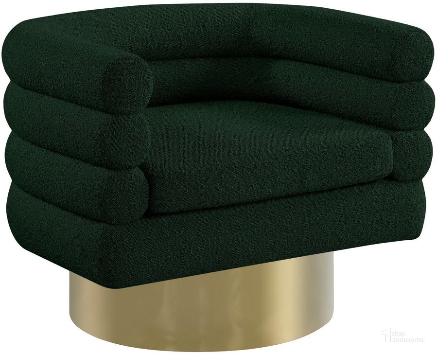 The appearance of Bron Green Accent Chair designed by Furnique in the modern / contemporary interior design. This green piece of furniture  was selected by 1StopBedrooms from Bron Collection to add a touch of cosiness and style into your home. Sku: 544Green. Product Type: Accent Chair. Material: Stainless Steel. Image1