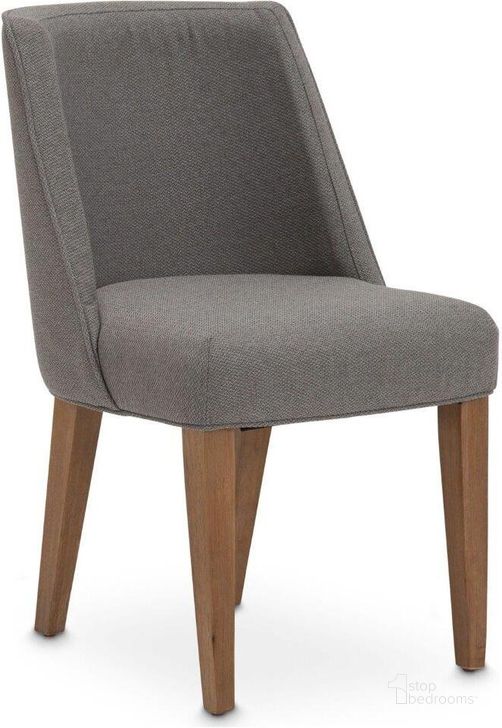 The appearance of Brooklyn Walk Burnt Umber Dining Chair designed by AICO in the transitional interior design. This gray piece of furniture  was selected by 1StopBedrooms from Brooklyn Walk Collection to add a touch of cosiness and style into your home. Sku: KI-BRKW003-408. Material: Wood. Product Type: Side Chair.