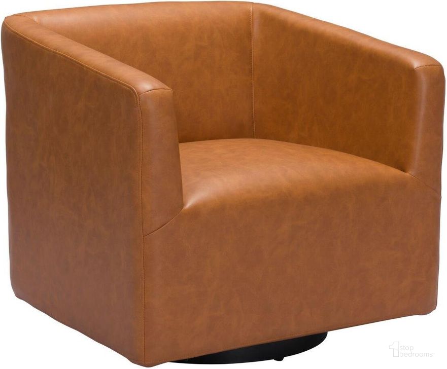 The appearance of Brooks Accent Chair In Brown designed by Zuo Modern in the modern / contemporary interior design. This brown piece of furniture  was selected by 1StopBedrooms from Brooks Collection to add a touch of cosiness and style into your home. Sku: 102049. Material: Metal. Product Type: Accent Chair. Image1