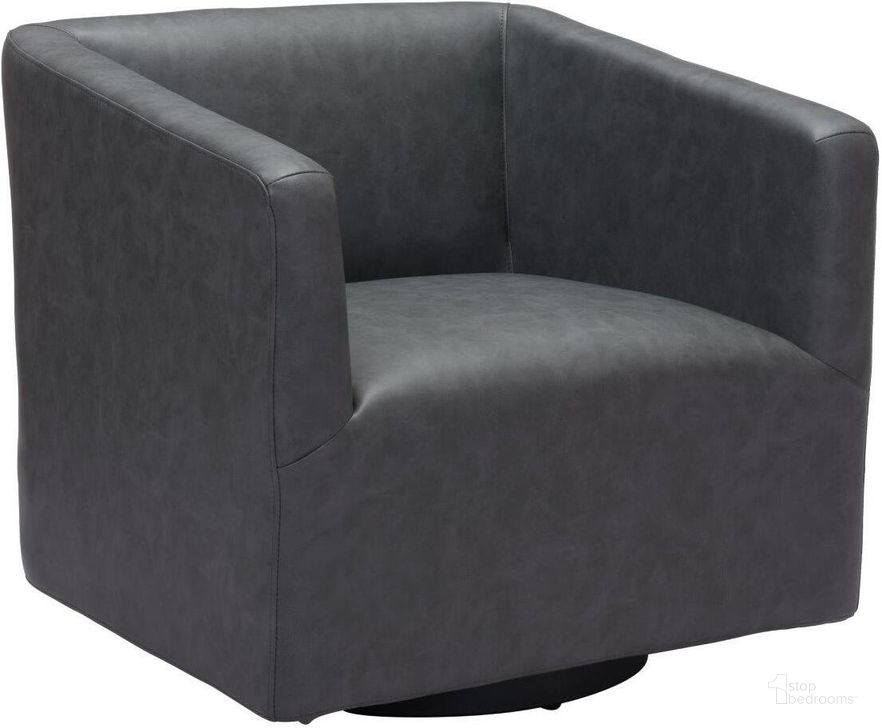 The appearance of Brooks Accent Chair In Gray designed by Zuo Modern in the modern / contemporary interior design. This gray and black piece of furniture  was selected by 1StopBedrooms from Brooks Collection to add a touch of cosiness and style into your home. Sku: 102052. Material: Metal. Product Type: Accent Chair. Image1