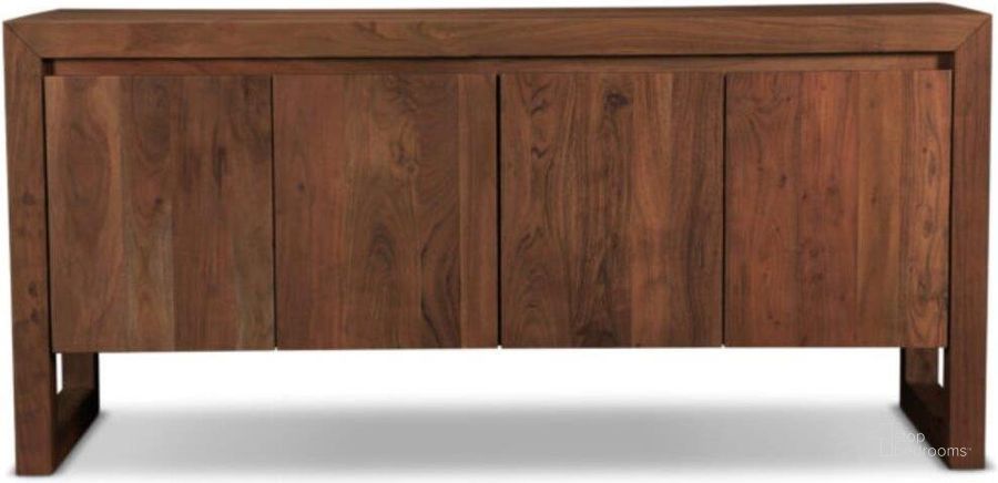 The appearance of Brooks Buffet In Americano designed by Urbia in the modern / contemporary interior design. This americano piece of furniture  was selected by 1StopBedrooms from Brooks Collection to add a touch of cosiness and style into your home. Sku: IL-BRO-BUF-AM. Material: Wood. Product Type: Buffet. Image1