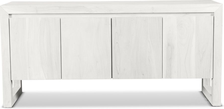 The appearance of Brooks Buffet In White Wash designed by Urbia in the modern / contemporary interior design. This white wash piece of furniture  was selected by 1StopBedrooms from Brooks Collection to add a touch of cosiness and style into your home. Sku: IL-BRO-BUF-WW. Material: Wood. Product Type: Buffet. Image1