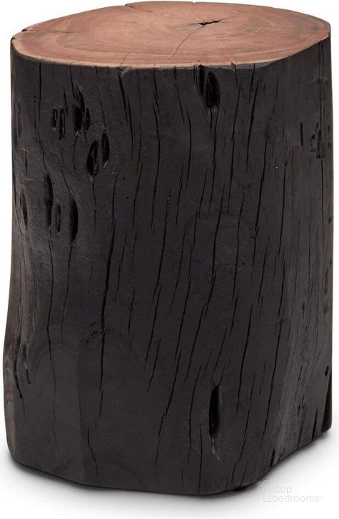 The appearance of Brooks Solid Wood Stump In Ebonized designed by Urbia in the modern / contemporary interior design. This ebony piece of furniture  was selected by 1StopBedrooms from Brooks Collection to add a touch of cosiness and style into your home. Sku: IL-STUMP-BK. Material: Wood. Product Type: Accent Stool. Image1