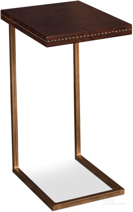 The appearance of Brown Laptop Side Table designed by Sarreid in the transitional interior design. This brown piece of furniture  was selected by 1StopBedrooms from  to add a touch of cosiness and style into your home. Sku: 52627. Product Type: Side Table. Image1
