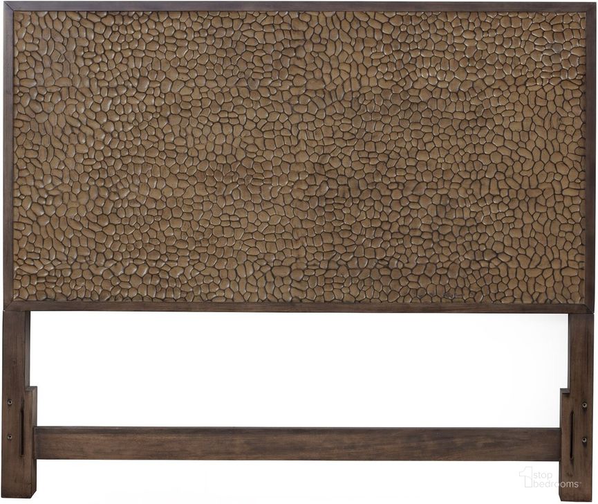 The appearance of Brown Pearl Queen Headboard Brown Bronze designed by Alpine in the modern / contemporary interior design. This bronzed brown piece of furniture  was selected by 1StopBedrooms from Brown Pearl Collection to add a touch of cosiness and style into your home. Sku: 1859-01Q-HB. Product Type: Headboard. Material: Wood Veneer. Image1