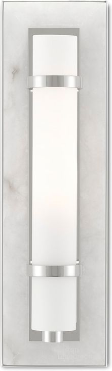 The appearance of Bruneau Nickel Wall Sconce designed by Currey & Company in the modern / contemporary interior design. This nickel piece of furniture  was selected by 1StopBedrooms from Bruneau Collection to add a touch of cosiness and style into your home. Sku: 5800-0017. Material: Glass. Product Type: Wall Sconce. Image1