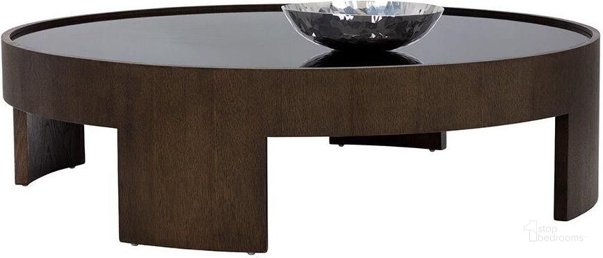 The appearance of Brunetto Large Coffee Table In Dark Brown designed by Sunpan in the modern / contemporary interior design. This dark brown piece of furniture  was selected by 1StopBedrooms from Brunetto Collection to add a touch of cosiness and style into your home. Sku: 107779. Material: Glass. Product Type: Coffee Table. Image1