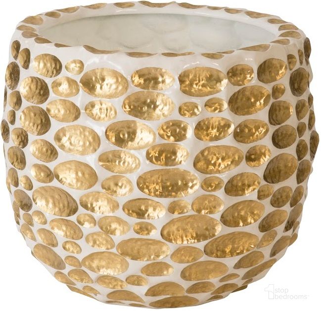 The appearance of Bubbles Planter PH97078 designed by Phillips Collection in the modern / contemporary interior design. This gold piece of furniture  was selected by 1StopBedrooms from Bubble Collection to add a touch of cosiness and style into your home. Sku: PH97078. Product Type: Planter. Material: Resin. Image1