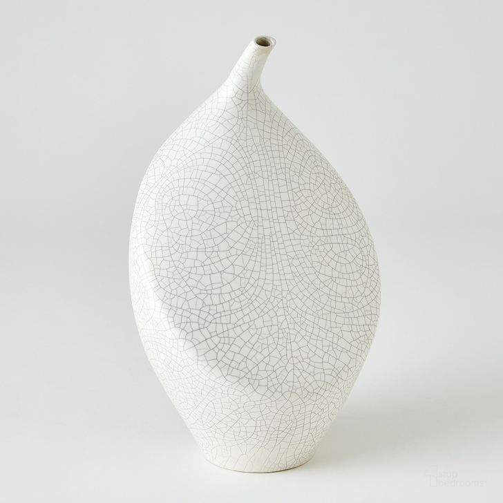 The appearance of Buddah Large Vase In White designed by Global Views in the modern / contemporary interior design. This white piece of furniture  was selected by 1StopBedrooms from Buddah Collection to add a touch of cosiness and style into your home. Sku: 7.10571. Material: Ceramic. Product Type: Vase. Image1