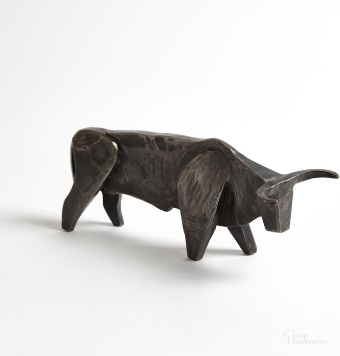 The appearance of Bull In Natural Iron designed by Global Views in the modern / contemporary interior design. This gray piece of furniture  was selected by 1StopBedrooms from Bull Collection to add a touch of cosiness and style into your home. Sku: 9.93375. Product Type: Decorative Accessory. Material: Iron. Image1