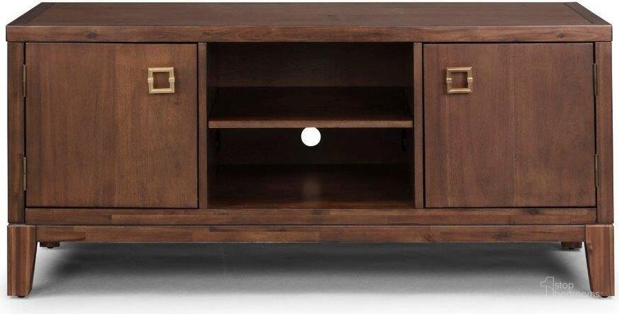 The appearance of Bungalow Brown Entertainment Center designed by Homestyles in the coastal interior design. This brown piece of furniture  was selected by 1StopBedrooms from Bungalow Collection to add a touch of cosiness and style into your home. Sku: 5507-10. Material: Wood. Product Type: Entertainment Center. Image1