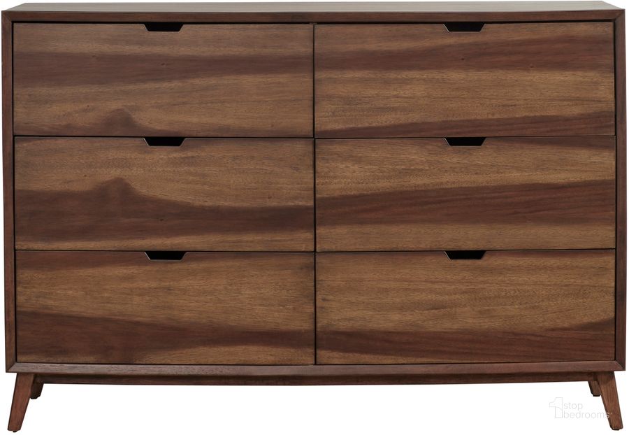 The appearance of Bungalow Double Drawer Dresser In Caramel designed by Progressive Furniture in the transitional interior design. This caramel piece of furniture  was selected by 1StopBedrooms from Bungalow Collection to add a touch of cosiness and style into your home. Sku: B360-23. Product Type: Dresser. Material: Rubberwood. Image1
