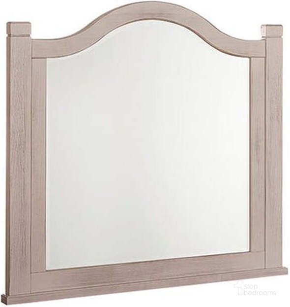 The appearance of Bungalow Dover Grey/Folkstone Master Arch Mirror designed by Vaughan Bassett in the transitional interior design. This dove gray piece of furniture  was selected by 1StopBedrooms from Bungalow Collection to add a touch of cosiness and style into your home. Sku: 741-448. Product Type: Dresser Mirror. Image1