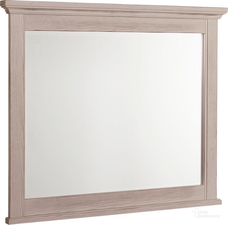 The appearance of Bungalow Dover Grey/Folkstone Master Landscape Mirror designed by Vaughan Bassett in the transitional interior design. This dove gray piece of furniture  was selected by 1StopBedrooms from Bungalow Collection to add a touch of cosiness and style into your home. Sku: 741-447. Product Type: Dresser Mirror.