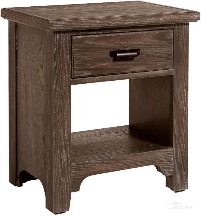 The appearance of Bungalow Folkstone 1 Drawer Nightstand designed by Vaughan Bassett in the transitional interior design. This folkstone piece of furniture  was selected by 1StopBedrooms from Bungalow Collection to add a touch of cosiness and style into your home. Sku: 740-226. Product Type: Nightstand.