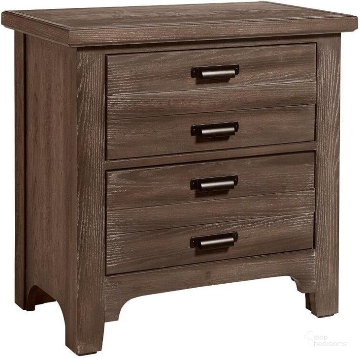 The appearance of Bungalow Folkstone 2 Drawer Nightstand designed by Vaughan Bassett in the transitional interior design. This folkstone piece of furniture  was selected by 1StopBedrooms from Bungalow Collection to add a touch of cosiness and style into your home. Sku: 740-227. Product Type: Nightstand.