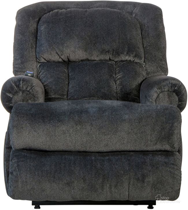 The appearance of Burns Dual Motor Power Lift Chair In Midnight designed by Catnapper in the traditional interior design. This midnight piece of furniture  was selected by 1StopBedrooms from Burns Collection to add a touch of cosiness and style into your home. Sku: 4847190433. Material: Fabric. Product Type: Reclining Chair. Image1