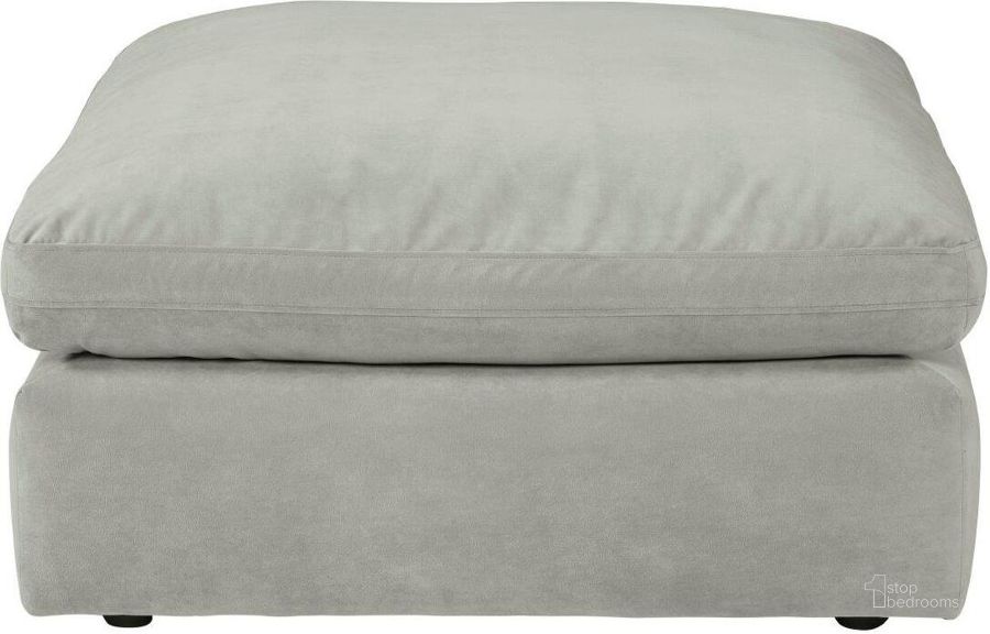 The appearance of Burstall Gray Ottoman designed by Atelier Home in the modern / contemporary interior design. This gray piece of furniture  was selected by 1StopBedrooms from Burstall Collection to add a touch of cosiness and style into your home. Sku: 1570508. Material: Fabric. Product Type: Ottoman. Image1
